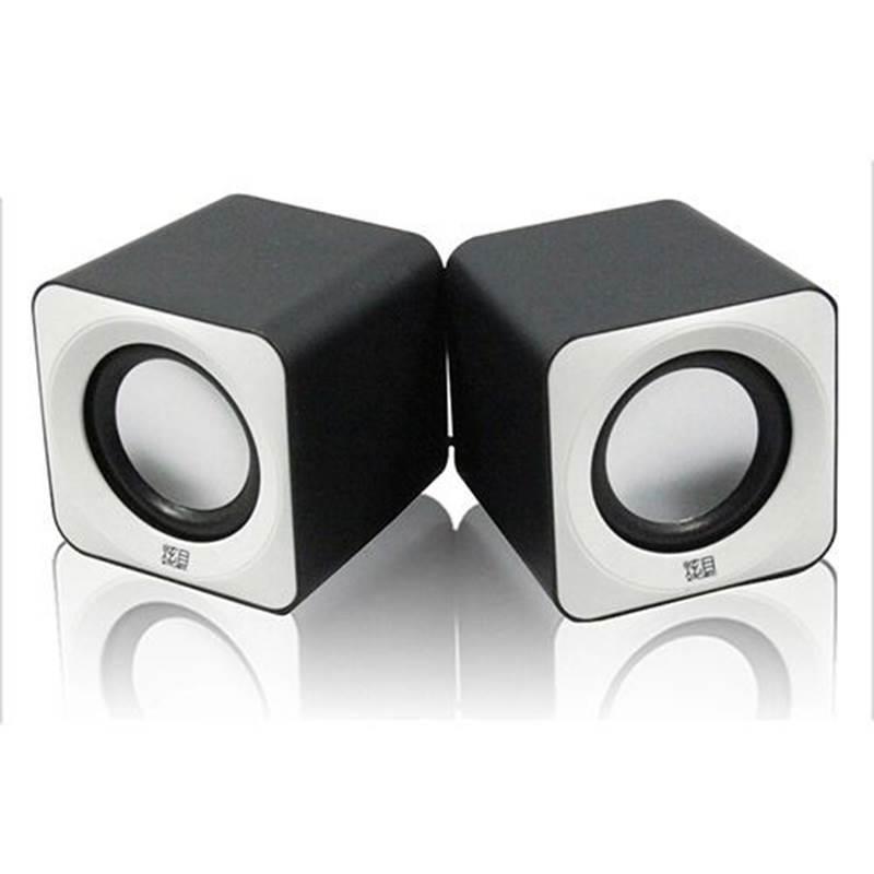 炫目D100电脑小音响笔记本便携家用办公台式USB2.0小音箱小喇叭