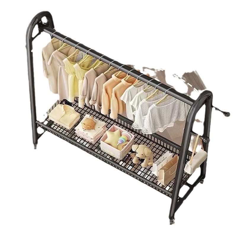 特巨管阳台出租屋粗厚【加高架子立式粗32挂衣衣架】服落地卧室内