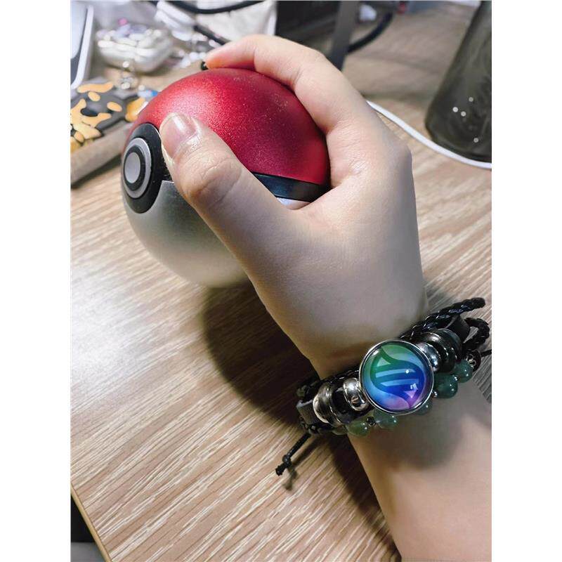 宝可梦z手环mega进化石口袋妖怪皮革手錬皮卡丘编织手饰手环饰品图片