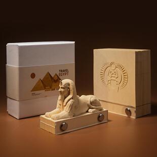 埃及狮身人面像2025年新品文创摆件3d立体纸雕便签创意手撕便利贴