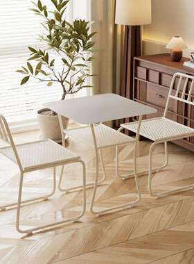 户外庭休闲桌组jjt-183合花园阳台室外厅露天咖啡奶院茶店用椅金