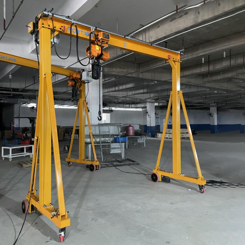 厂家供应现场测量尺寸室内龙门吊制作电动无轨道式龙门起重机行吊