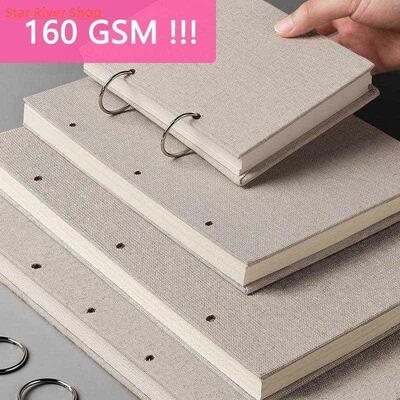 Sketchbook Retro Spiral Linen Hardcover Notebook 120 Pages 1