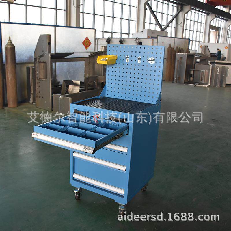 滕州艾德尔四抽屉挂板工具车汽修工具车 机床钳装工具车 工厂现货