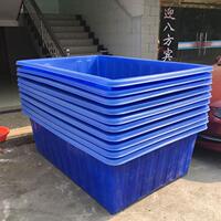 新款直销牛筋500L食品级塑料水箱大号养殖方箱周转箱养鱼养龟泡瓷