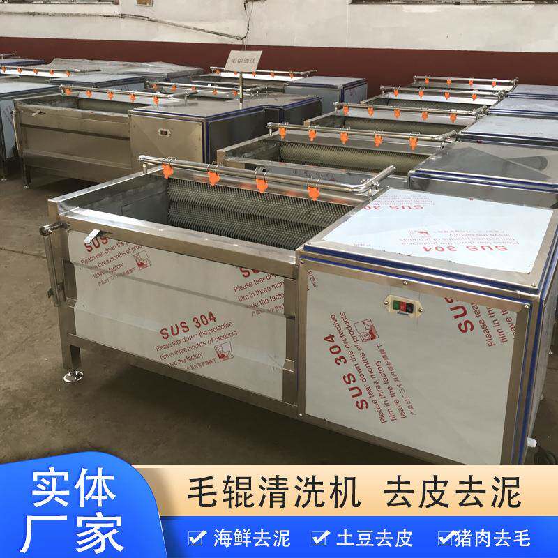 商用香螺去杂清洗机菊芋半夏去皮去泥农残机器胡萝卜抛光去皮机器