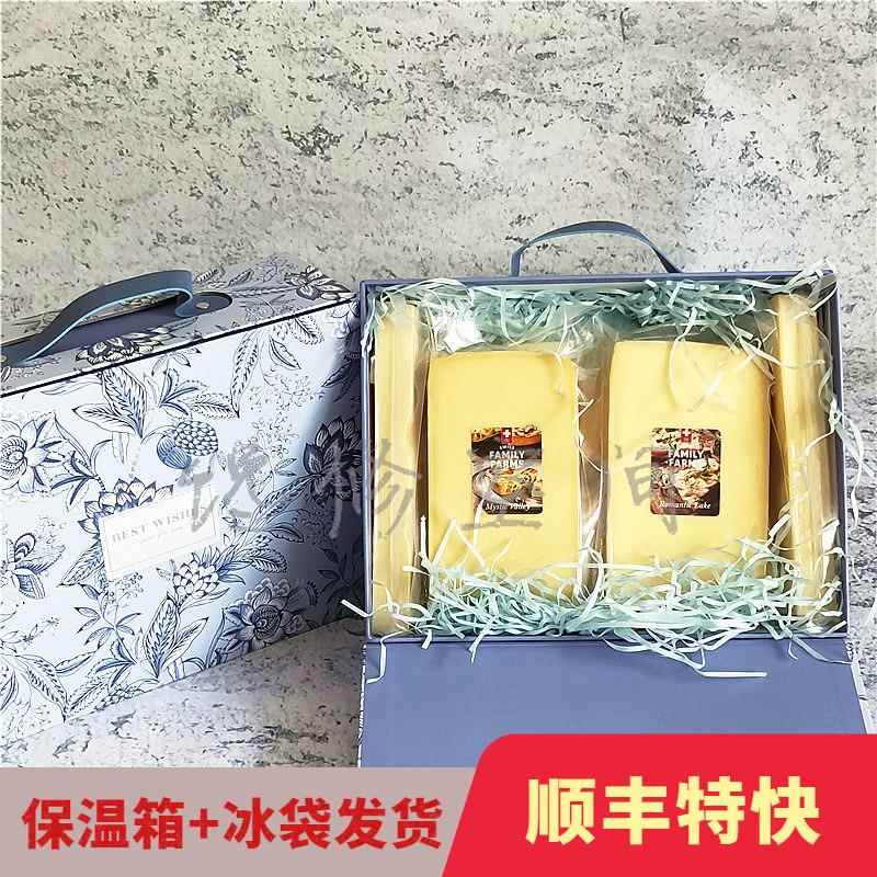 奶酪礼盒。瑞士原制奶酪格鲁耶尔、阿彭策尔、埃曼塔牛乳多多组合