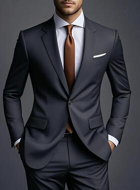 X 27500 Men's Two Piece Suit Set 士两件套西服