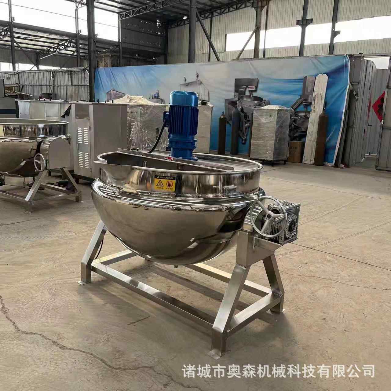 卤花生电加牛热夹层锅 五香酱肉味式卤煮锅 馅料倾斜搅拌RFY夹层