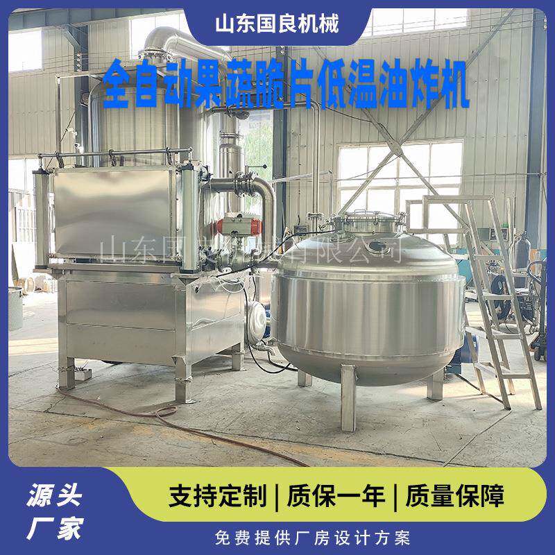 真空油炸机全自动薯片低温油炸机香蕉片小黄鱼红薯脆片加工设备
