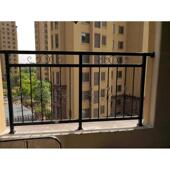 室内飘窗防护栏 钢制阳台护栏 楼层铁艺围栏 别墅铁艺阳台护栏