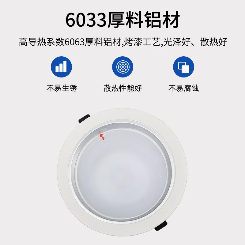 新款欧式创意LED筒灯 20W筒灯过道展厅商场专用筒灯工程灯