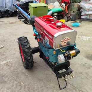 电启656动手扶拖犁地打扶机带车斗农手拖田拉机旱地柴油用微耕机