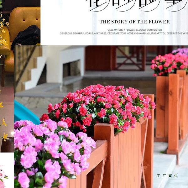 户外仿假花花塑料花绿花箱花槽植绢长条栅栏插花F96ST59M真绿萝蝴