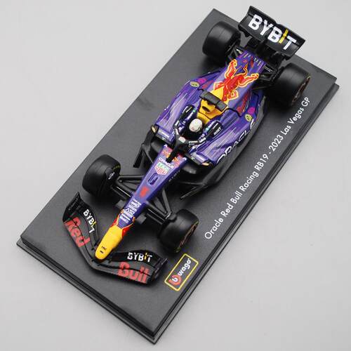 比美高1:43红牛RB19拉斯维加斯仿真F1车模型维斯塔潘1号2023精装