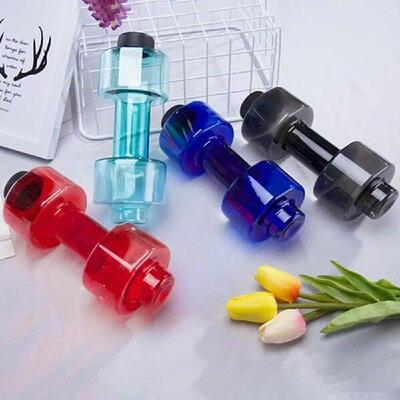 550ml Dumbbell Shape Fitness Water Cup Sealed Leakproof
