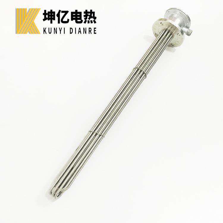 坤亿电热液体法兰加热管水池水槽加热管水箱电加热管