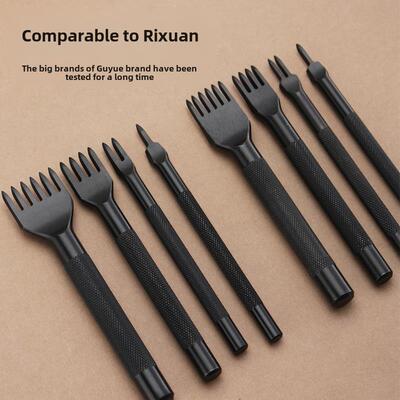 古月菱斩 老牌子 皮革DIY制作工具 植鞣打孔精钢斩 4mm间距 10021