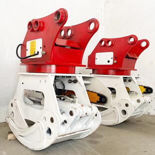 抱夹锯式 广西用伐木设备抱夹锯 伐木机林场360度旋转液压伐木机