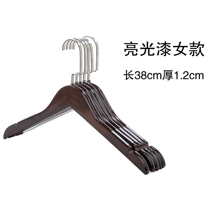 高档实木衣店架防滑衣木质衣服撑酒宾馆衣衣架子家用挂衣柜大架裤