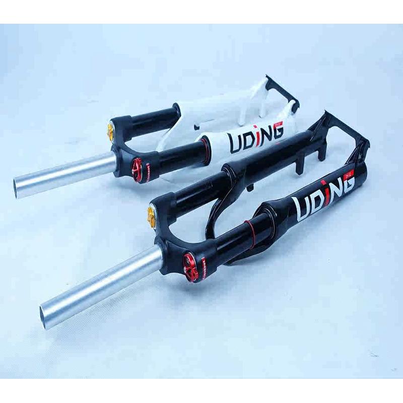 UDING 肩控镁合金气叉 山地自行车前叉 轻量化充气式气压避震前叉