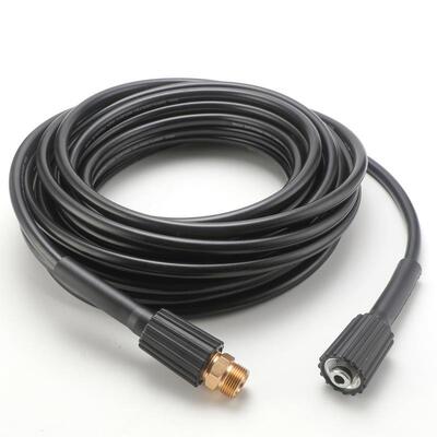 跨境M22黑色内螺纹喷射动力清洗延伸内螺纹压力清洗软管工具 15米
