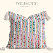 北欧ins风抱枕彩色棉麻编织流苏靠枕沙发客厅摩洛哥靠垫卧室靠背