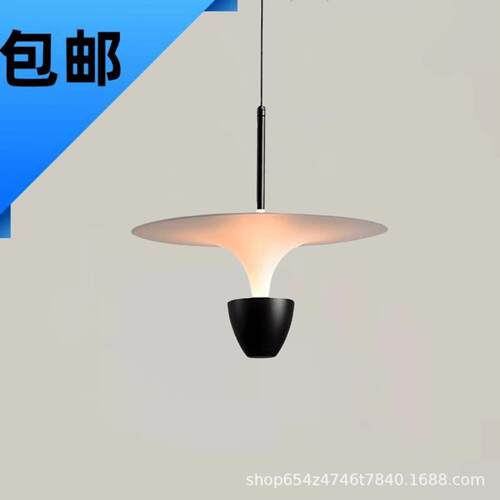 床头吊灯现代简约北欧轻奢水母创意个性餐厅吧台卧室长线条小吊灯