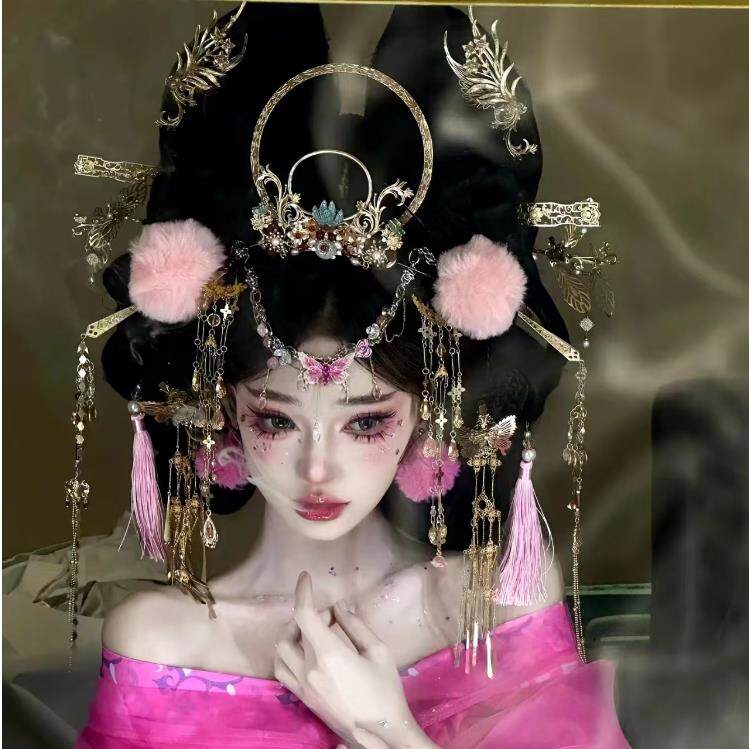 敦煌西域古风狐妖古装异域公主头饰额头汉服眉心发饰发簪额饰配饰