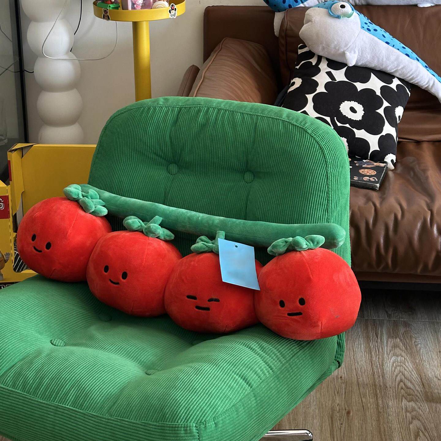 可爱番茄抱枕长条沙发客厅轻奢高级感懒人睡觉抱枕高级感靠背垫枕