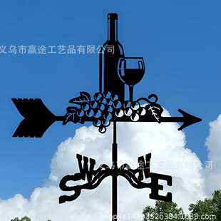 户外风向标摆件铁公鸡风向标艺艺庭院风向标不锈钢飞龙飞鹰铁