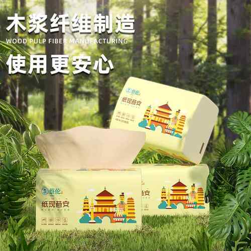 蔡伦本色抽纸300张整箱 加厚家用面巾纸擦手纸