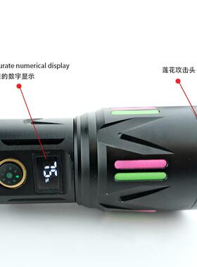 功新数显户外便捷款手电筒超XA-B602亮大功率多能充电电夜行手筒