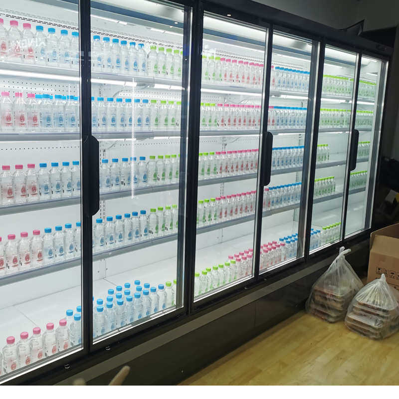 冰贺便利店立式风冷 冰柜冷藏保鲜展示柜大容量 超市冰箱饮料柜