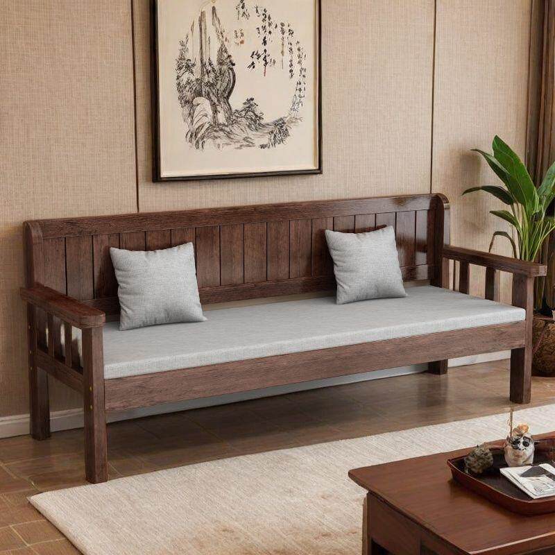 实木沙发现代组合简约小户型客厅卧室休闲靠背长椅中式阳台沙发椅