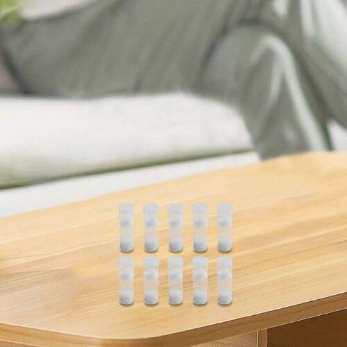 10 Sets of 30mm Plastic Coin Storage Tubes with Clear Round