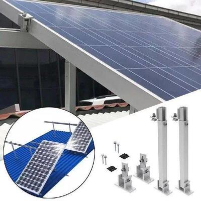 1 Set Solar Photovoltaic Adjustable Feet Roof Bracket for