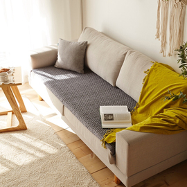 韩国沙发垫布艺四季现代简约通用纯棉，欧式客厅防滑沙发坐垫子盖布