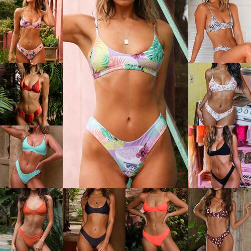Bikini swimsuit triangle women's split swimsuit