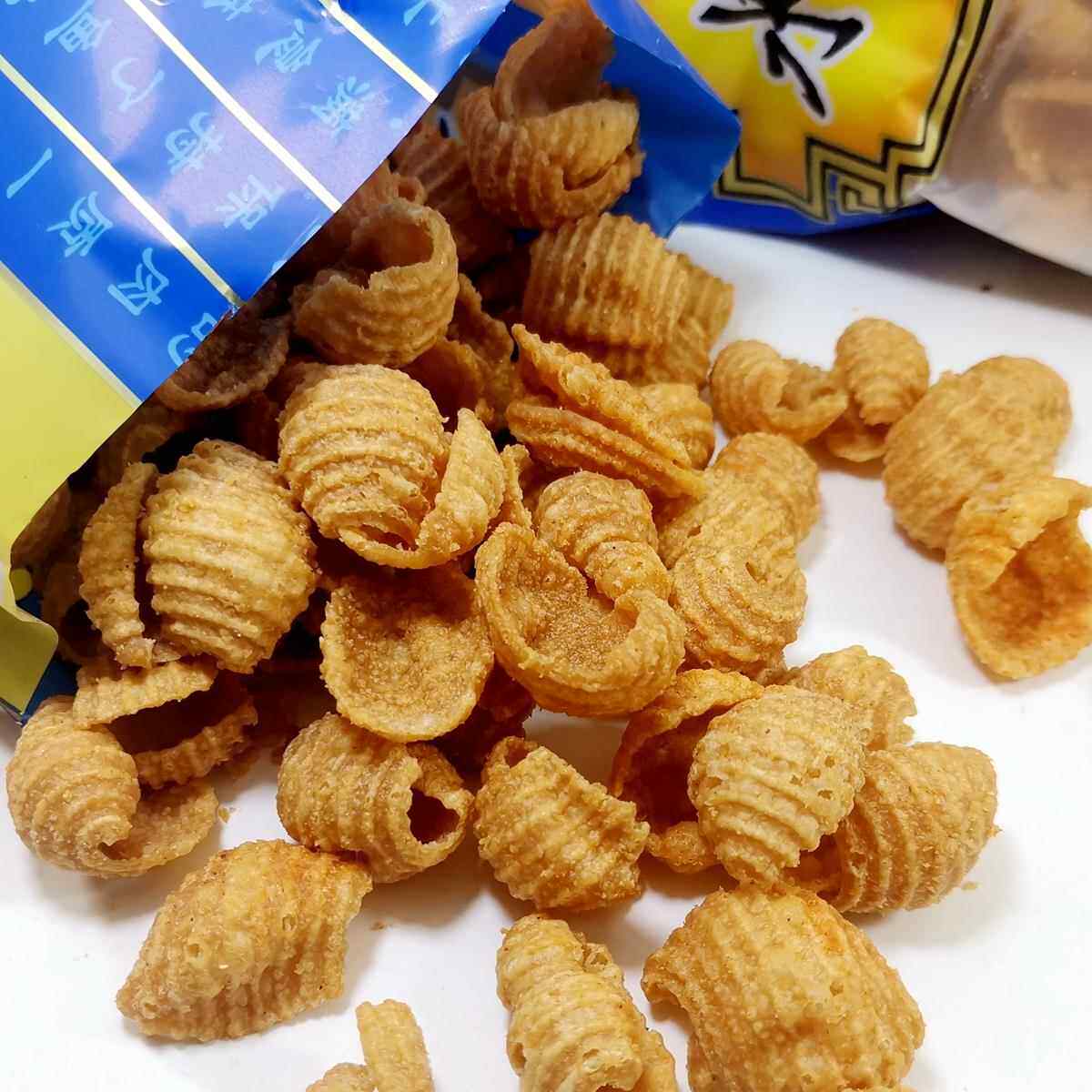 小俊男水煮鱼味香辣脆170g袋装休闲膨化食品蜗牛酥怀旧零食锅巴卷