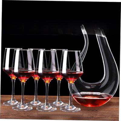 Red wine glass set 6 wine glasses and 4 goblets for wine