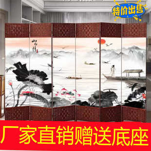简易屏风隔断客厅遮挡帘可移动折叠挡门挡床玄关挡板隔板厂供应链