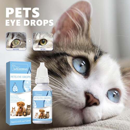 Yegbong Pet Eye Drops - Gentle Cleansing Eye Drops for Cats