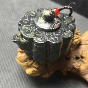 天然梅花玉把把壶玉器文玩批发安山岩玉带磁性汝阳梅花玉茶壶批发