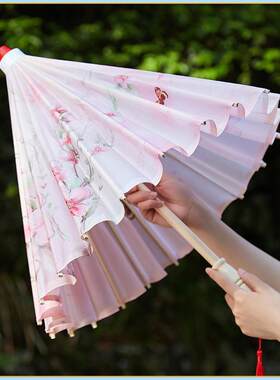 油纸伞古风儿童舞蹈伞道具伞中式雨伞杭州丝绸工艺伞拍照女演出伞