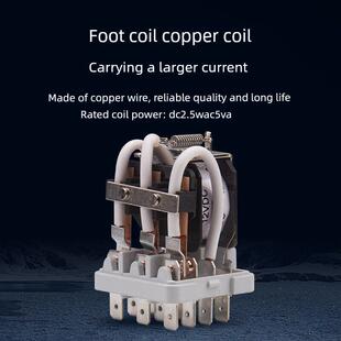 JQX-38F大功率大电流40A中间继电器带底座AC220VDC12V24V三开三闭