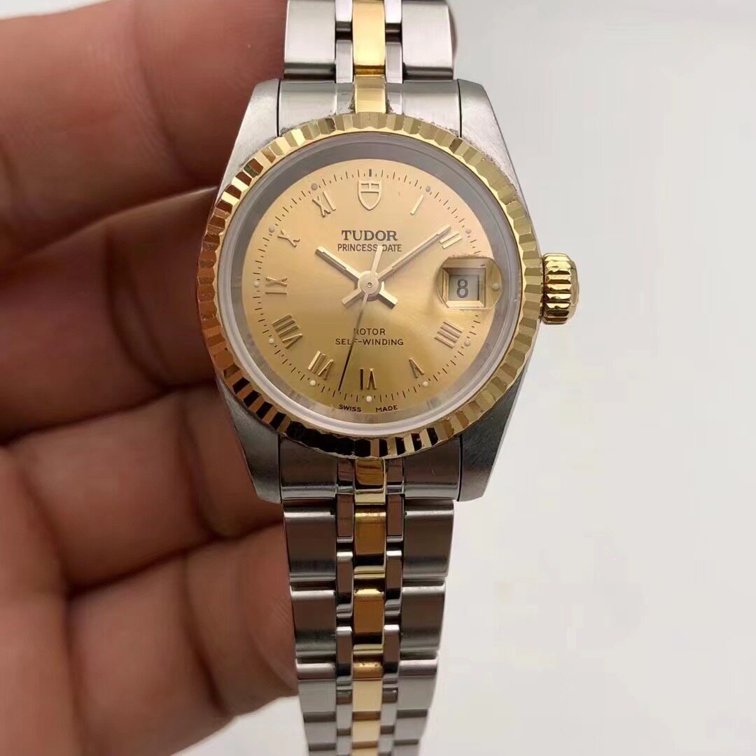 98新25mm帝舵公主92413罗马刻度自动机械女士手表正品