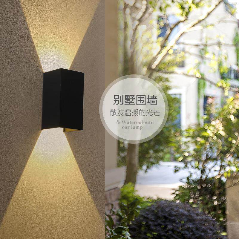 现代简约户外led壁灯酒店别墅阳台庭院花园围墙壁灯走廊楼梯墙灯