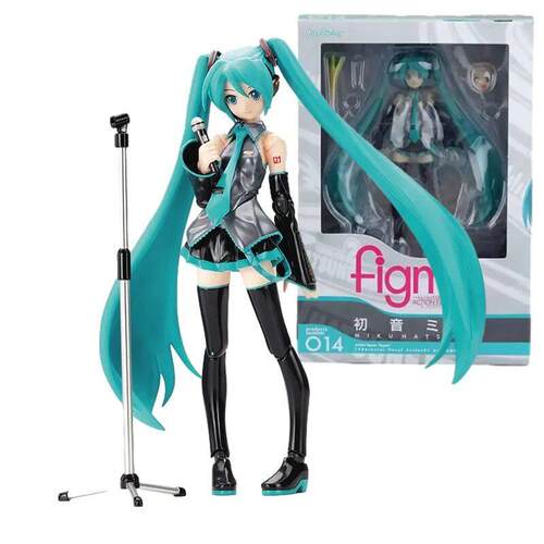 14cm Anime Figma 014 Hatsune Miku Joints Movable Contains Pr