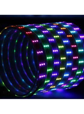 WS2811IC 5050灯条一米30段90灯套管防水-高亮全彩led12vLED灯带